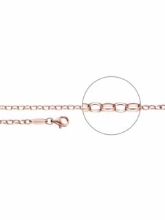 Der Kettenmacher Unisex Halskette Anker Kette 90cm Rosegold A1-90R