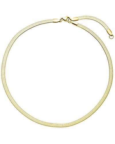 Purelei® I'lalo Choker (Gold) – Elegante Kette aus 18K vergoldetem Edelstahl – Verstellbare Länge 35/40 cm – Schmuck inspiriert von Hawaii – Designed in Germany