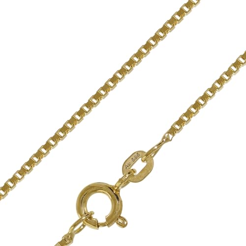 trendor Venezianer Kette 585 Gold (14 K) Breite 1,2 mm diese Goldkette ist ein elegantes Schmuckstück, schöne Geschenkidee, Echtgold 50927-50 50 cm