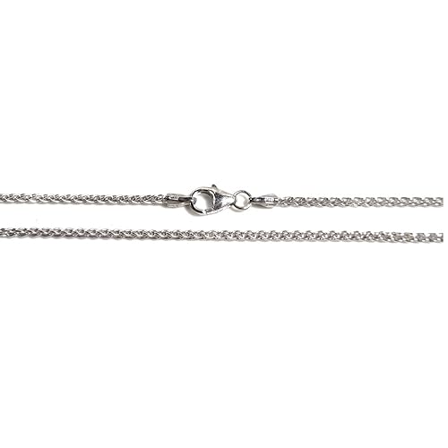 Basic Silber Kette Zopf Baby Halskette Sterling-Silber 925 Länge 38 cm