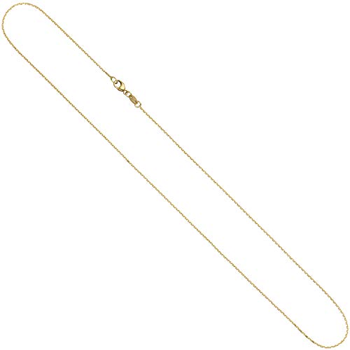 Jobo Damen Ankerkette 585 Gelbgold diamantiert 0,6 mm 42 cm Gold Kette Halskette Goldkette