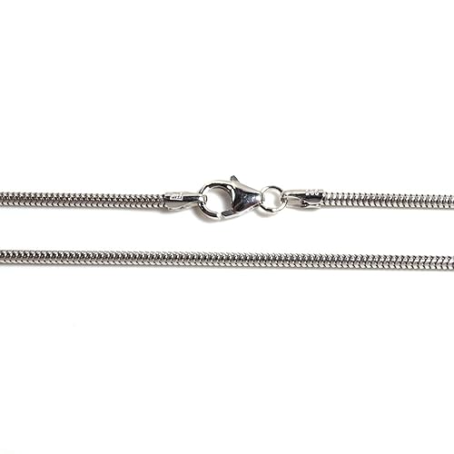 wawaki Basic Silber Kette Baby Schlangenkette Sterling-Silber 925 Länge 36 cm