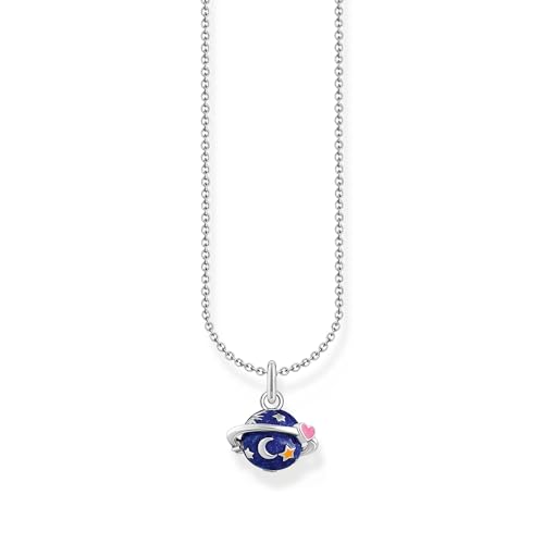 Thomas Sabo Kette mit buntem Saturn-Anhänger 925 Sterlingsilber KE2272-041-7