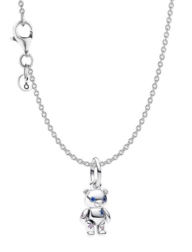 PANDORA Damen-Halskette Silber Beweglicher Teddybär Set 68106