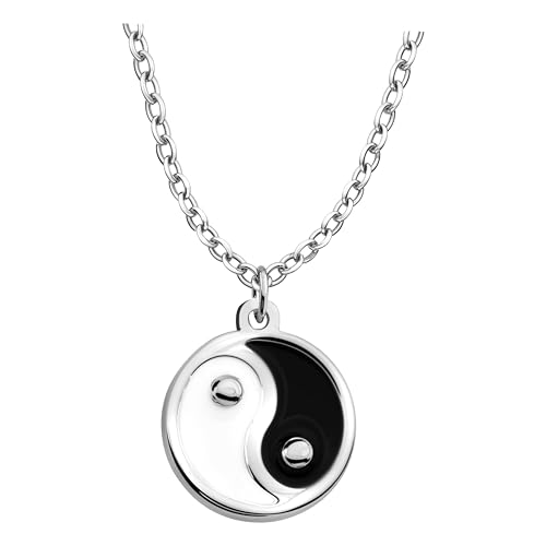 Sofia Milani - Damen Halskette 925 Silber - Yin und Yang Kreis Anhänger - N0698