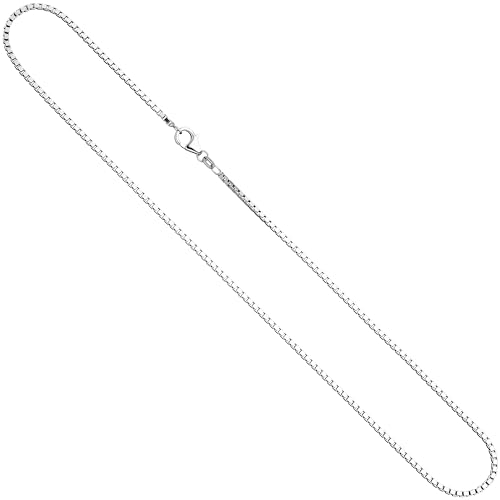 Jobo Damen Venezianerkette 925 Silber 1,8 mm 80 cm Halskette Kette Silberkette Karabiner