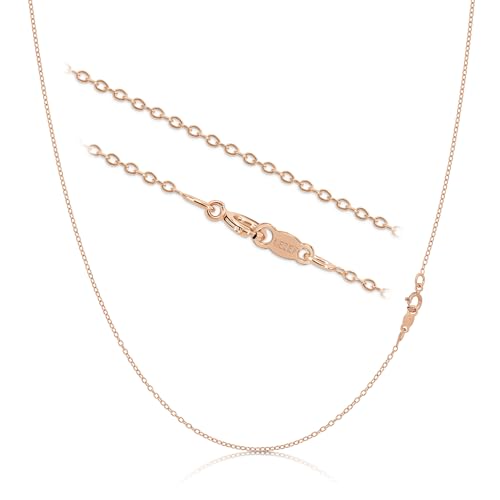 Kette Damen |Schmuck | Halskette Damen | Kette Silber 925 | Erhältch in 925Silber, 585 vergoldet und Rosegold Silberkette damen 925 ohne anhänger | Necklace Women 35cm-90cm