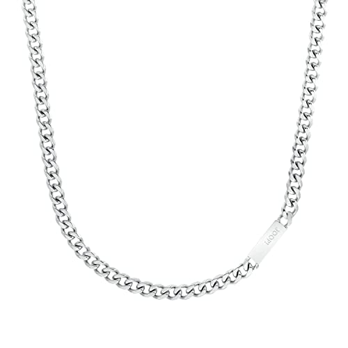 JOOP! Halskette Edelstahl Herren Halsschmuck, 60 cm, Silber, Kommt in Schmuck Geschenk Box, 2026991