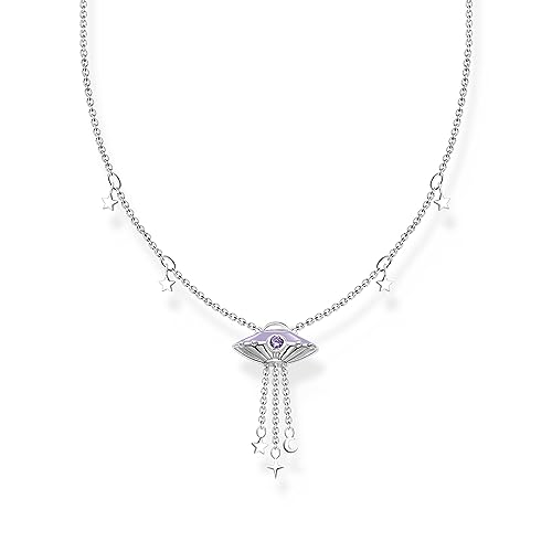 THOMAS SABO Damen Kette mit UFO und Stern Anhängern Silber 925 Sterlingsilber, Kaltemail KE2197-041-21