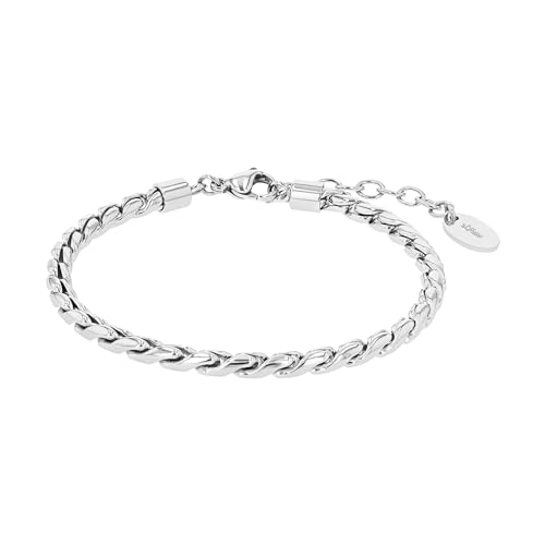 s.Oliver Armband Edelstahl Damen Armschmuck, 17+3 cm, Silber, Kommt in Schmuck Geschenk Box, 2035762