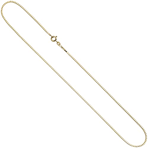 Jobo Damen Venezianerkette 585 Gelbgold 1,0 mm 42 cm Gold Kette Halskette Goldkette