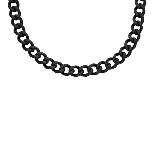 Fossil Herrenkette Bold Chains Edelstahl schwarz, JF04613001