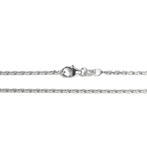 wawaki Basic Silber Kette Baby Anker Halskette Sterling-Silber 925 Länge 36 cm