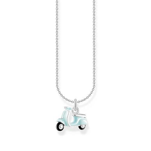 Thomas Sabo Kette mit mintfarbenem Motorroller-Anhänger 925 Sterlingsilber KE2217-041-7