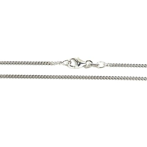 wawaki Basic Silber Kette Baby Panzer Halskette Sterling-Silber 925 Länge 36 cm