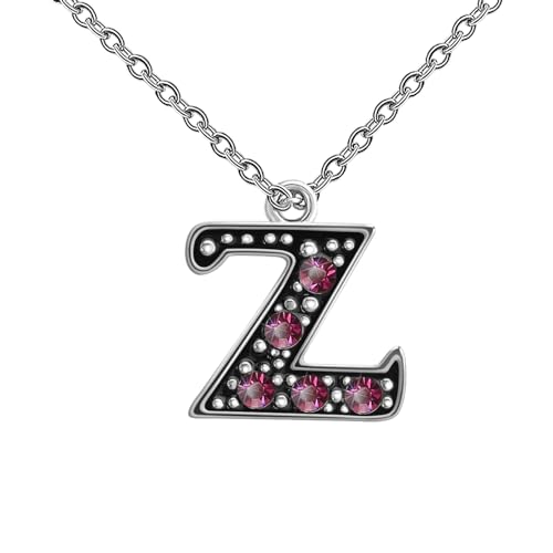 Halskette Damen Mit Buchstaben Kette Damen Frauen Vergoldet Initialen Halskette Namen Buchstabenkette Hypoallergene Anfangsbuchstaben A-Z Modeschmuck Geschenke Teenager Mädchen #2Z One Size