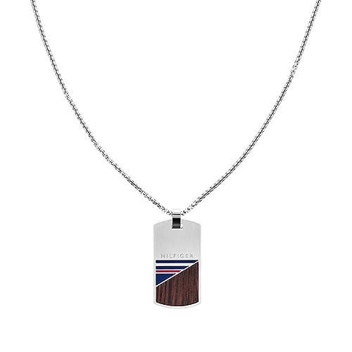 Tommy Hilfiger Jewelry Halskette für Herren aus Edelstahl mit Holz - 2790322