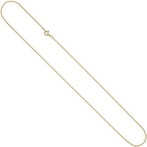 Jobo Damen Ankerkette 585 Gelbgold diamantiert 1,6 mm 50 cm Gold Kette Halskette Goldkette