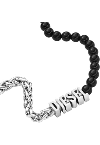 Diesel Unisex Font Kette Beads Achat schwarz, DX1543040