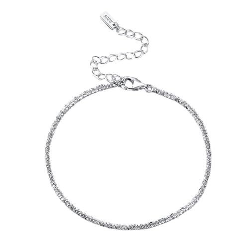 Aotiwe Armreif Silber, Armreif 925 Silber Glänzende Kette Bracelet Damen Beste Freundin Geschenke Geburtstag