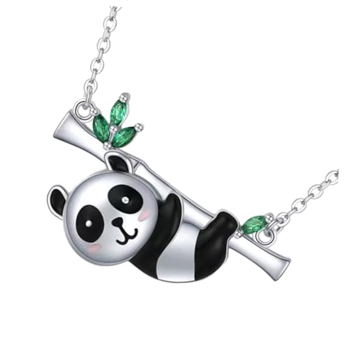 TINEASUR Panda-Halskette cute necklace weihnachten Halsketten für Frauen Gold Statement-Halsketten für Frauen Halskette mit Anhänger für Frauen Halskette für Mädchen Legierung