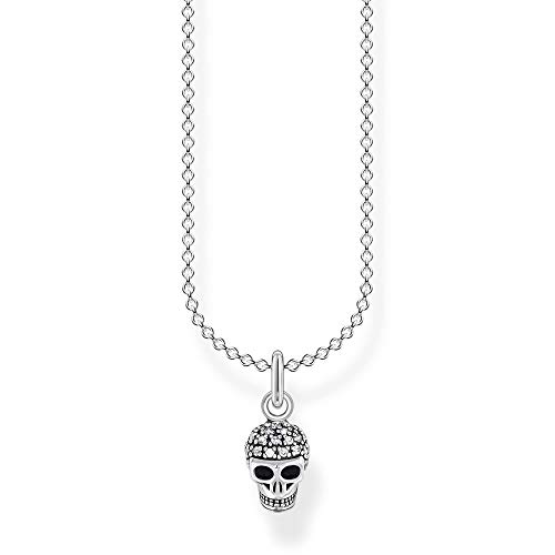 Thomas Sabo Damen Kette Totenkopf 925 Sterling Silber KE2073-051-14-L45v