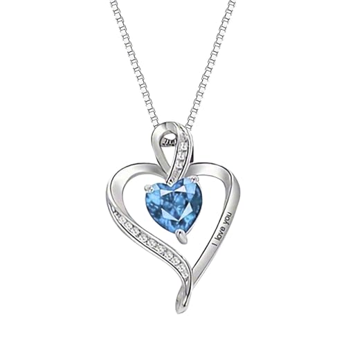 Generisch Herzkette 925 Silber Gold Damen Halskette - Herz änhänger Silber Kette Damen Schmuck Geschenk Anhänger Für Damen Herz Anhänger Gold Valentinstag Für Geschenk Beste Freundin