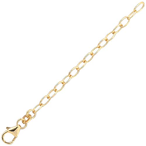 Kettenverlängerung 3mm Kette Verlängerungskette 585 Gold Gelbgold 7cm