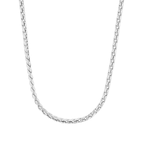 s.Oliver Halskette Edelstahl Damen Halsschmuck, 42+3 cm, Silber, Kommt in Schmuck Geschenk Box, 2035760