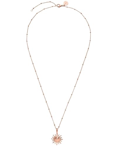 Purelei® Sun Kette Damen (Roségold) – Halskette Damen aus langlebigem Edelstahl – Wasserfeste Kette mit Anhänger – 50-55 cm Länge verstellbar – Halskette für deinen individuellen Look