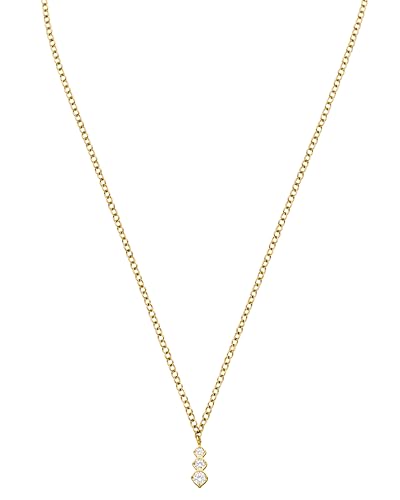 Purelei® Sparkling Kette Damen (Gold) – Halskette Damen aus langlebigem Edelstahl – Wasserfeste Kette mit Anhänger – 40–45 cm Länge verstellbar – Halskette für deinen individuellen Look