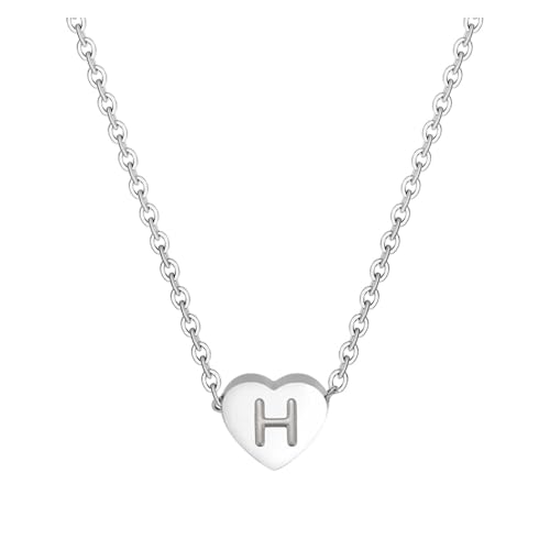 Halskette Damen Mit Buchstaben Kette Damen Frauen Vergoldet Initialen Halskette Namen Buchstabenkette Hypoallergene Anfangsbuchstaben A-Z Modeschmuck Geschenke Teenager Mädchen #11H One Size