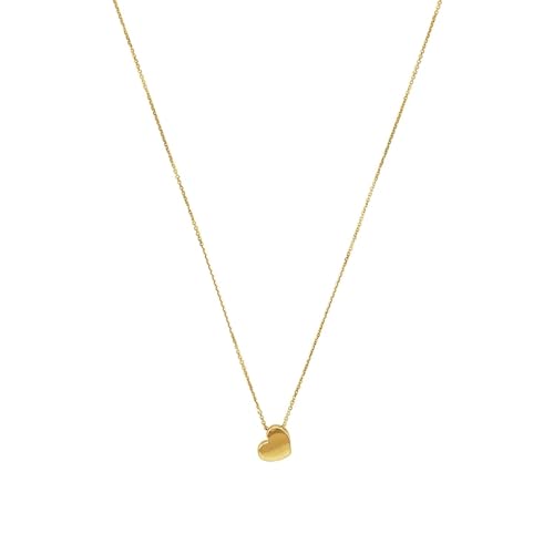 Amor Kette mit Anhänger Damen Halsschmuck, 42 cm, Gold, Herz, Kommt in Schmuck Geschenk Box, 2022969