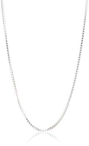 modabilé Venezianerkette Damen Halskette 925er Sterling Silber (45cm 1,2mm breit) Silberkette 925 ohne Anhänger Silberne Kette für Frauen Silberketten