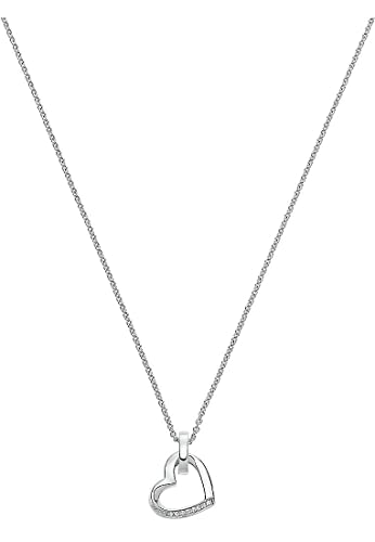 JETTE Damen-Kette 8 Zirkonia One Size Silber 32010179