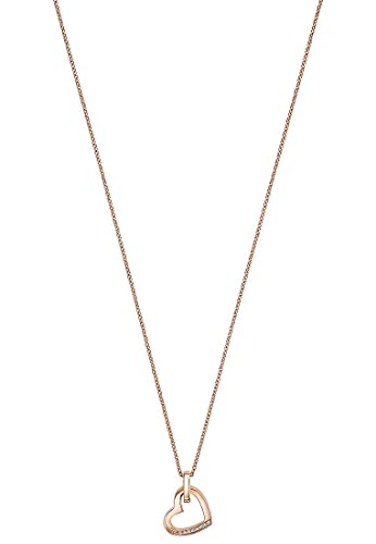 JETTE Damen-Kette 8 Zirkonia One Size Roségold 32010179