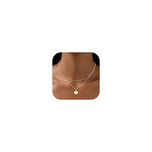 Finrezio Kette Gold Damen Kette Mit Buchstaben 29 Karat Vergoldete Halskette Namen Kette Buchstaben Anhänger Personalisierte Goldene Kette Für Damen Mädchen Beste Freundin Geschenk Schmuck