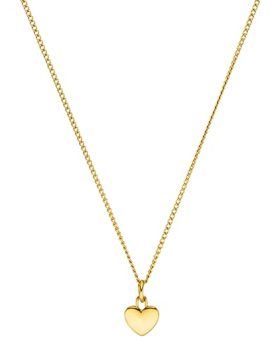 Purelei® Heart Charm Kette Damen (Gold) – Halskette Damen aus langlebigem Edelstahl – Wasserfeste Kette – 50-55 cm Länge verstellbar – Halskette für deinen individuellen Look