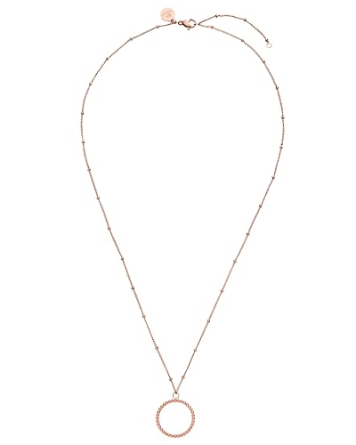 Purelei® Karma Kette Damen (RoséGold) – Halskette Damen aus langlebigem Edelstahl – Wasserfeste Kette mit Anhänger – 50-55 cm Länge verstellbar – Halskette für deinen individuellen Look