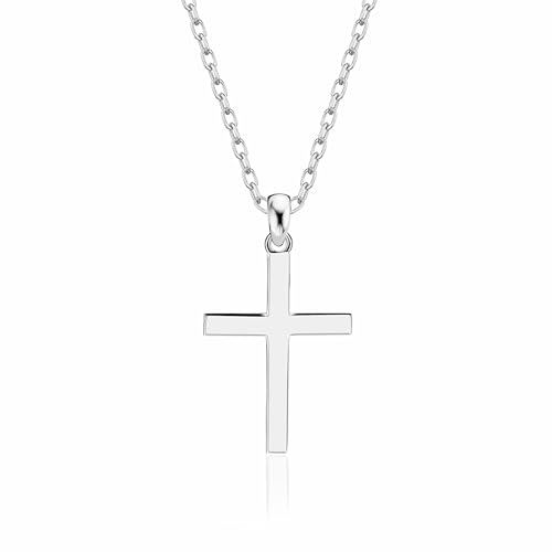 Love Me Santika Kreuz Kette Für Damen 925 mit Anhänger | Silber Halskette Damen | Kreuzkette für Damen |Silberkette Schmuck Geschenk für Frauen, Freundin,A-037-1