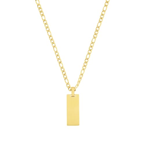 JOOP! Kette mit Anhänger Edelstahl Unisex Damen Herren Halsschmuck, 60 cm, Gold, Kommt in Schmuck Geschenk Box, 2035895