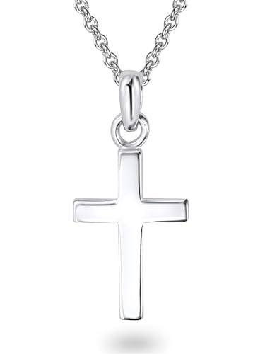 Rafaela Donata Damen Kette mit Anhänger Kreuz Sterling Silber