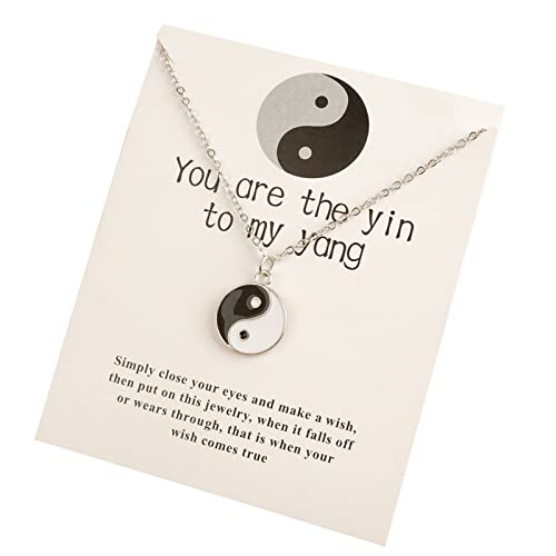 Maxtonser Chinesisches Symbol für Philosophie, Taoismus, Yin Yang Tai für Yoga, Legierung, Anhänger, Klace, Amulett, Modeschmuck, Geburtstag, Gi