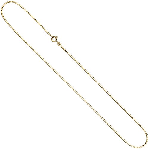 1,0mm Venezianerkette Collier 585 Gelbgold Gold Kette Halskette 40cm Goldkette