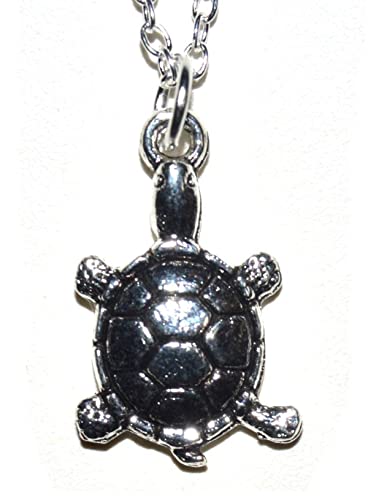 Lifestyle Schmuck Schildkröte Anhänger mit Silber Kette 60cm