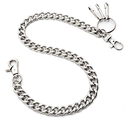 ZOYLINK Panzerkette Hosenkette Schlüsselkette Kette Wallet Chain Geldbörse Kette Geldbeutelkette Punk kette Bikerkette