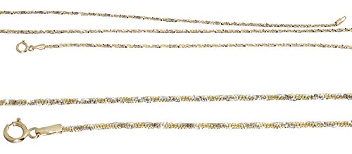 Hobra-Gold 50 Cm Goldkette 585 Funkelnde Schlangenkette - Collier - Kette Gold - Halskette