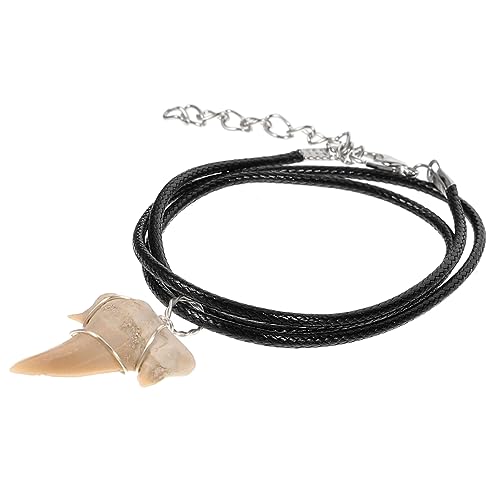 Toyvian Halsband Haifischzähne Anhänger Halsschmuck Haifischzahn-anhänger Anhänger Mit Haifischzähnen Haifischzahn-charm-anhänger Coole Kette Fräulein Fossil Halskette