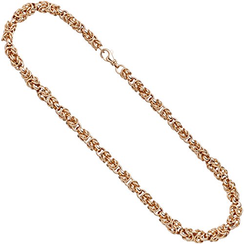 Jobo Damen Collier Halskette 925 Sterling Silber rotgold vergoldet 50 cm Kette