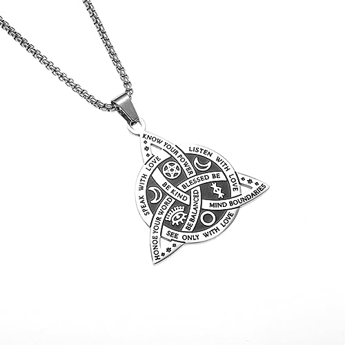 Choker Halskette Gothic Halskette Kette Nordische Rune Keltischer Knoten Halskette Anhänger für Männer Frauen Vintage Skandinavische Navis Schmuck, Punk Geschenk beste Freundin Geschenke Freundschaft